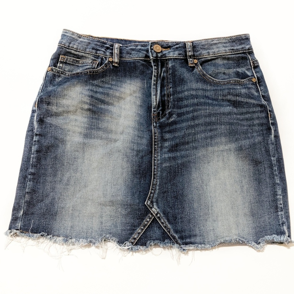 Indigo Rein Denim Skirt 29 NWOT